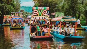 Xochimilco kanalai Meksika