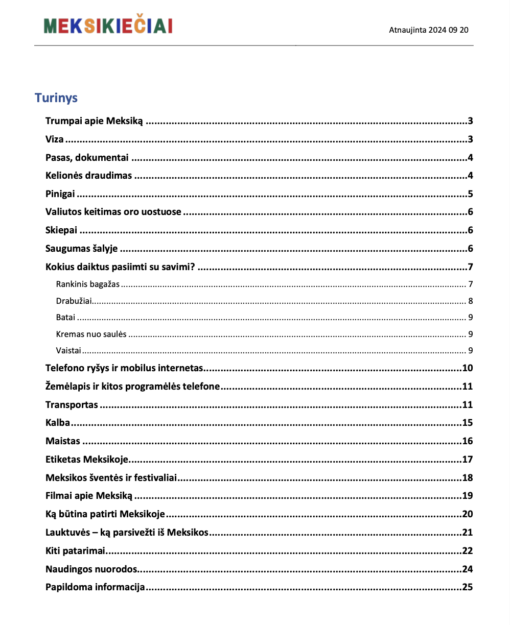Meksikos atmintines turinys